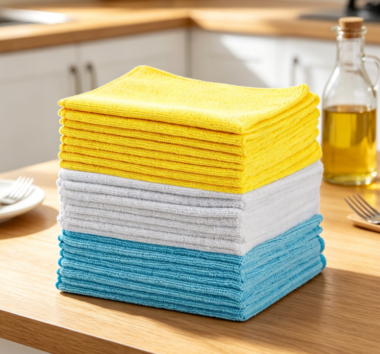 Durable microfiber kitchen cloth