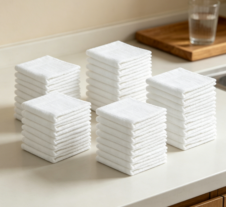Pure cotton terry cloth multi-functional kitchen cloth